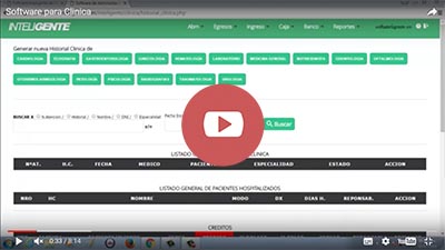 software clinica, clinica, salud, historia clinica, gestión de pacientes, erp clinicas, sistema de clinicas, policlinicos, 